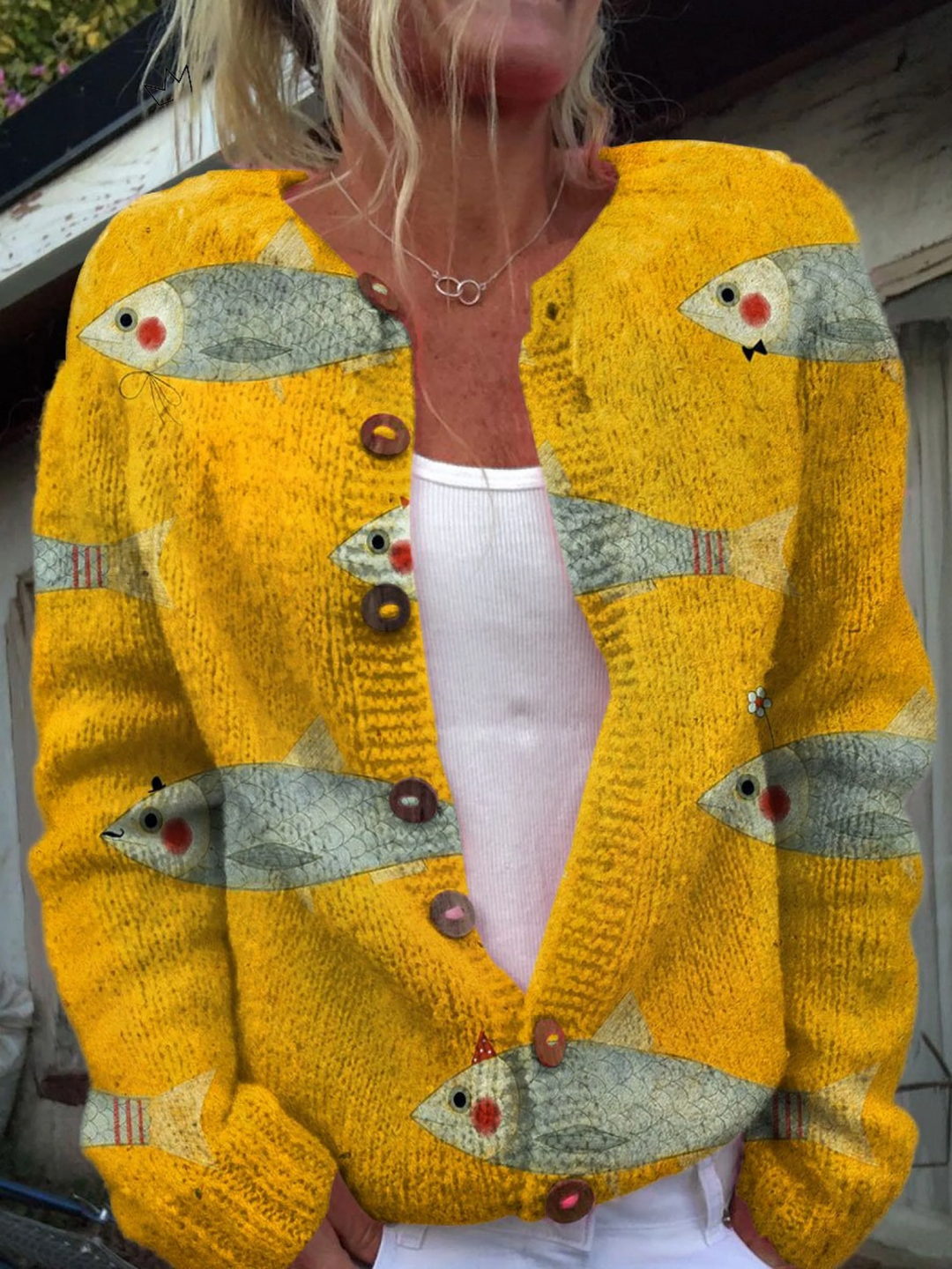 Anouk™ | Suéter Cardigan Vintage