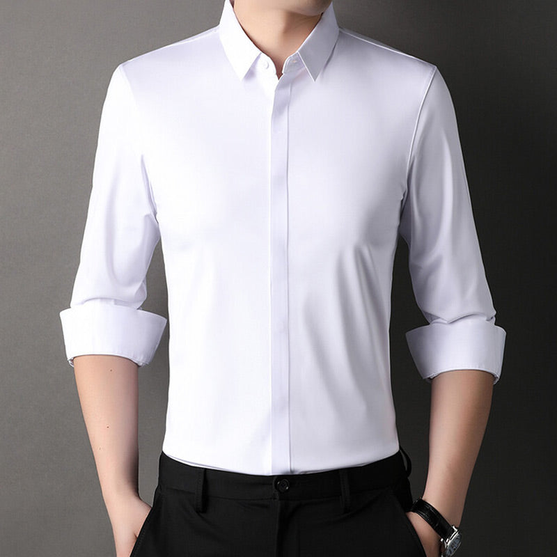 Laluna® | Camisa de stretch sem rugas para homens