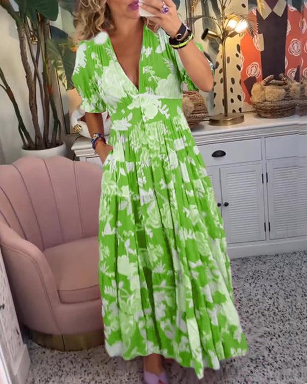 Floriana - Vestido Floral Vibrante