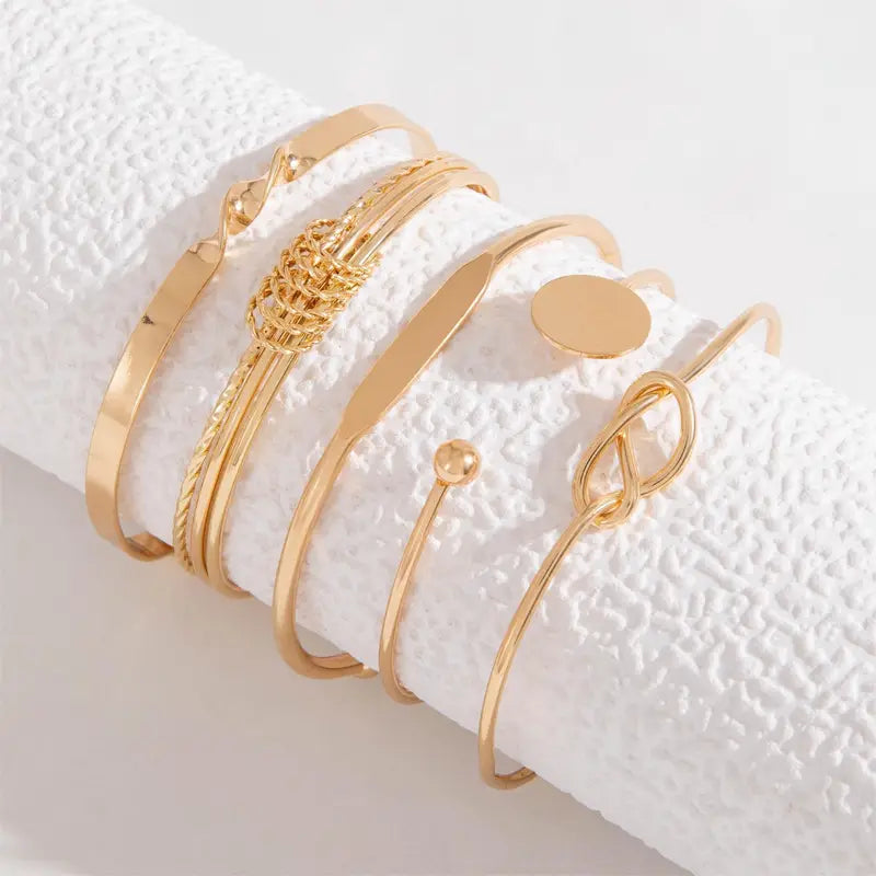 Conjunto de Pulseiras Elegância Knotada