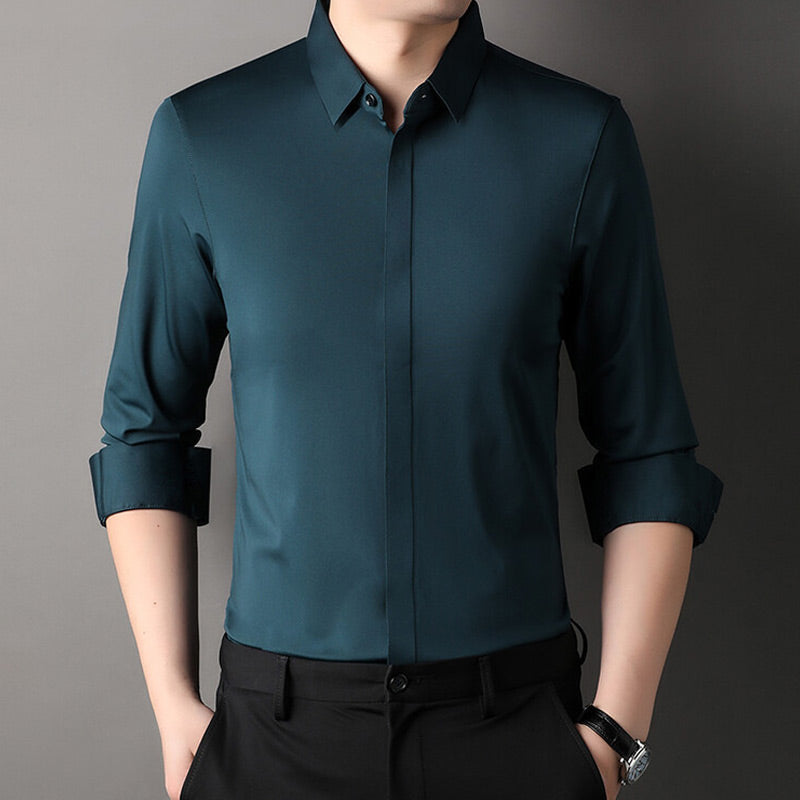 Laluna® | Camisa de stretch sem rugas para homens