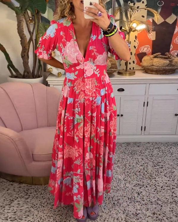 Floriana - Vestido Floral Vibrante