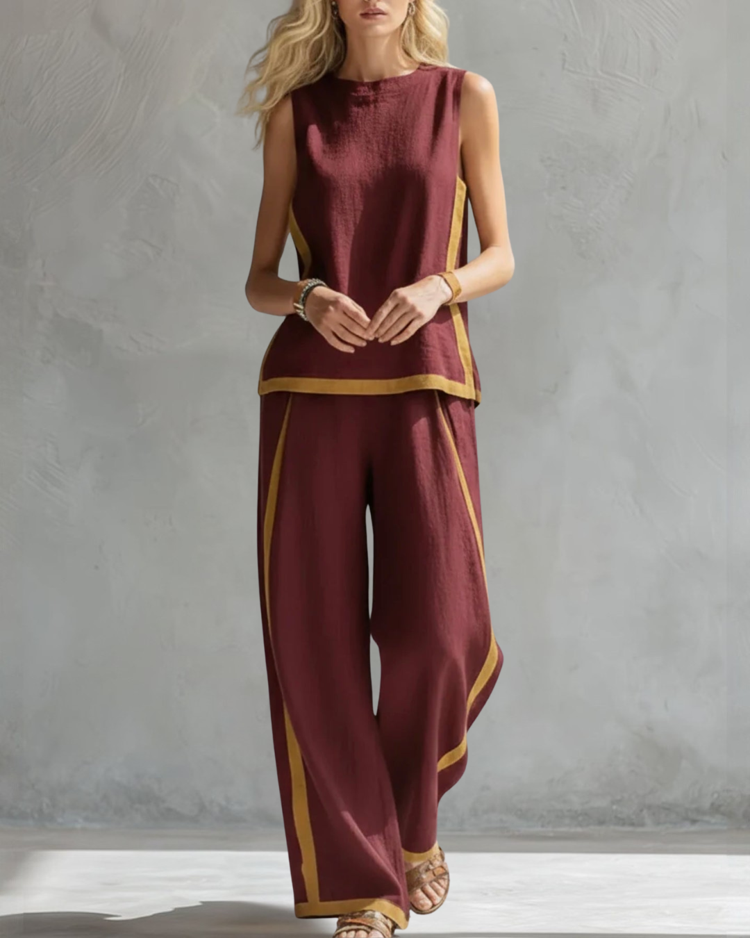 Conjunto de Linho Aurora em Duas Peças