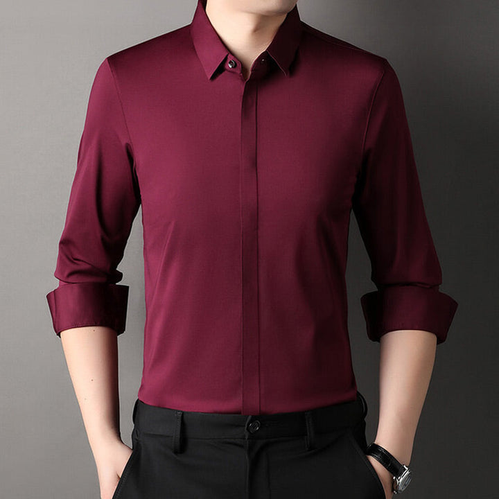 Laluna® | Camisa de stretch sem rugas para homens