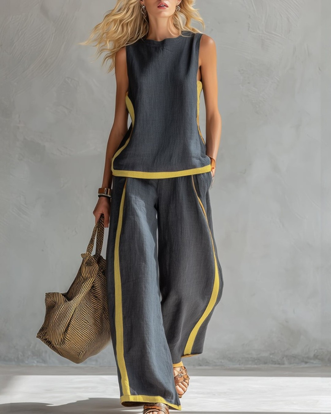 Conjunto de Linho Aurora em Duas Peças
