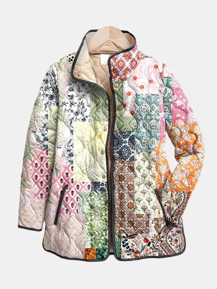 Suri | Jaqueta Casuale com Estampa Floral Acolchoada