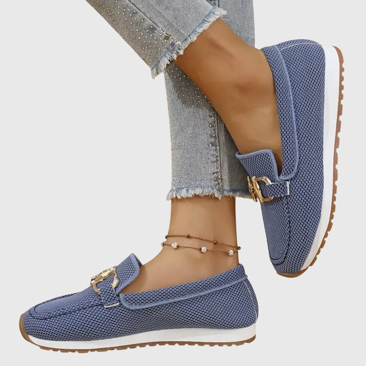 Mocassim de Couro Real com Detalhe de Ferradura