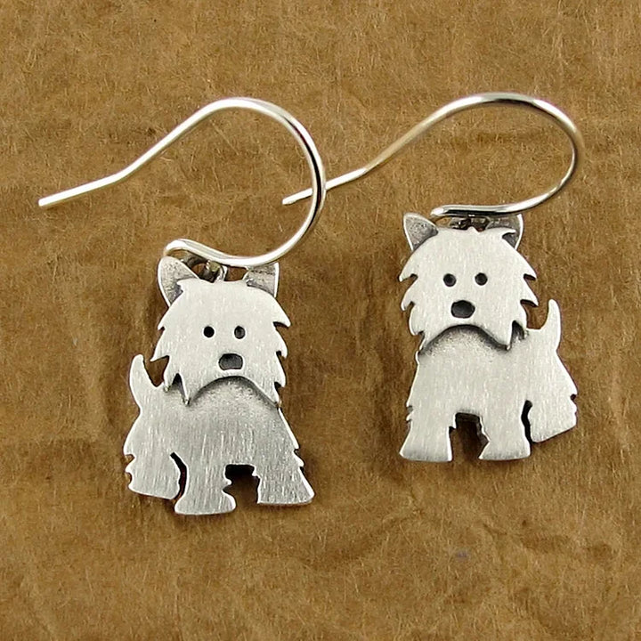 Brincos minúsculos Westie