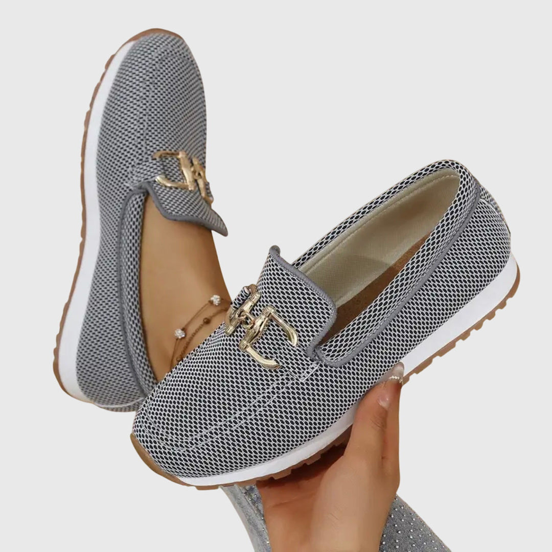 Mocassim de Couro Real com Detalhe de Ferradura