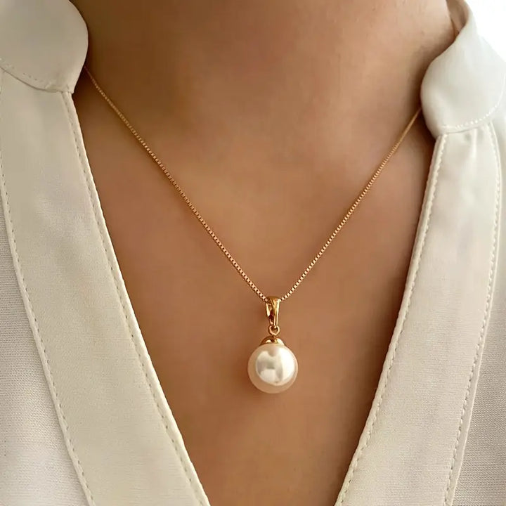Conjunto de Joias com Pérola Golden Grace
