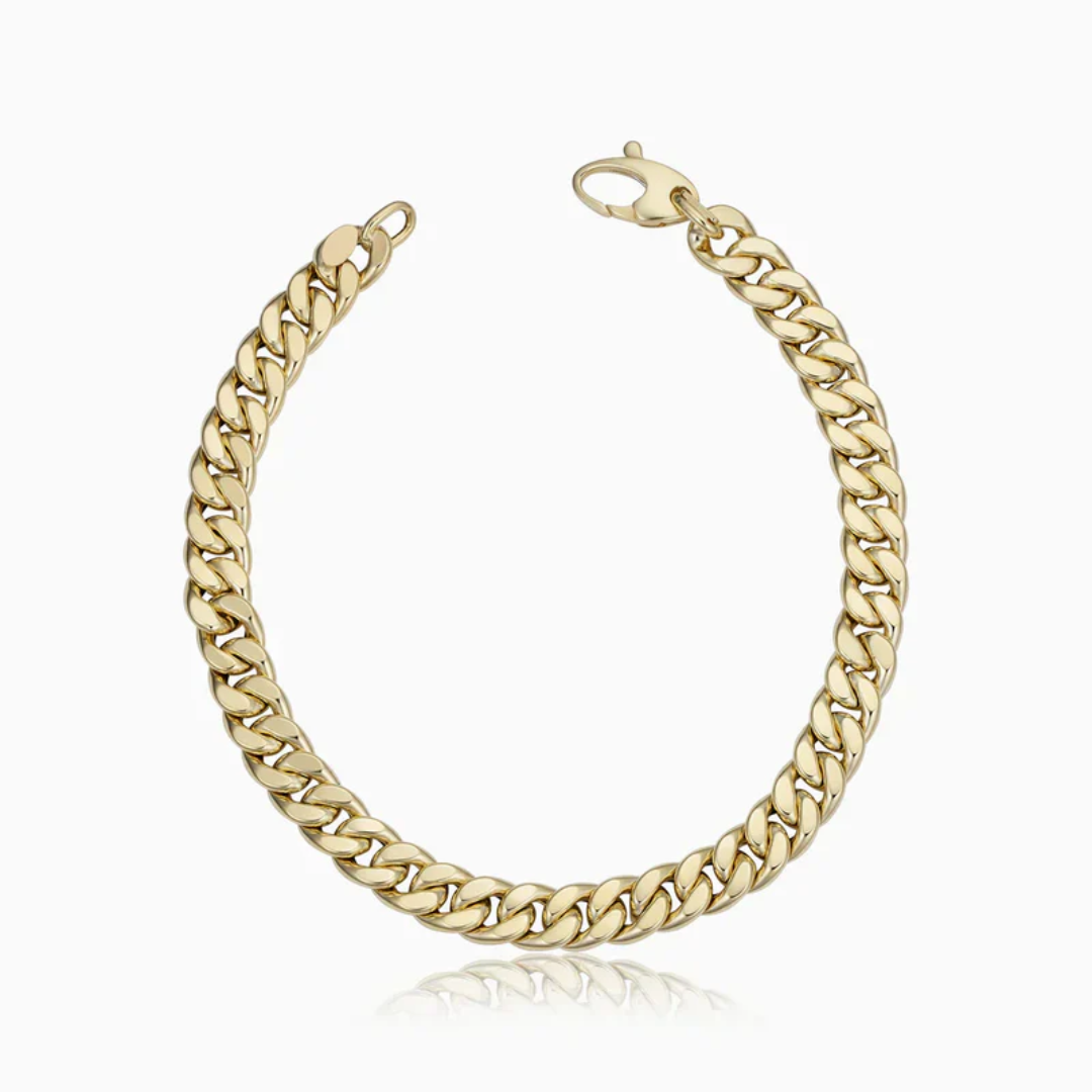 Pulseira Cubana Clássica | Dourado