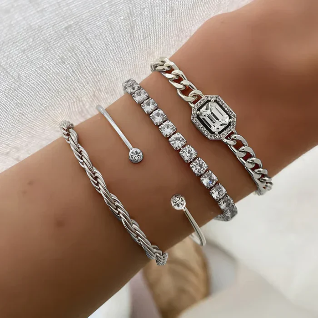 Conjunto de Pulseiras Domitia Calvina | Dourado