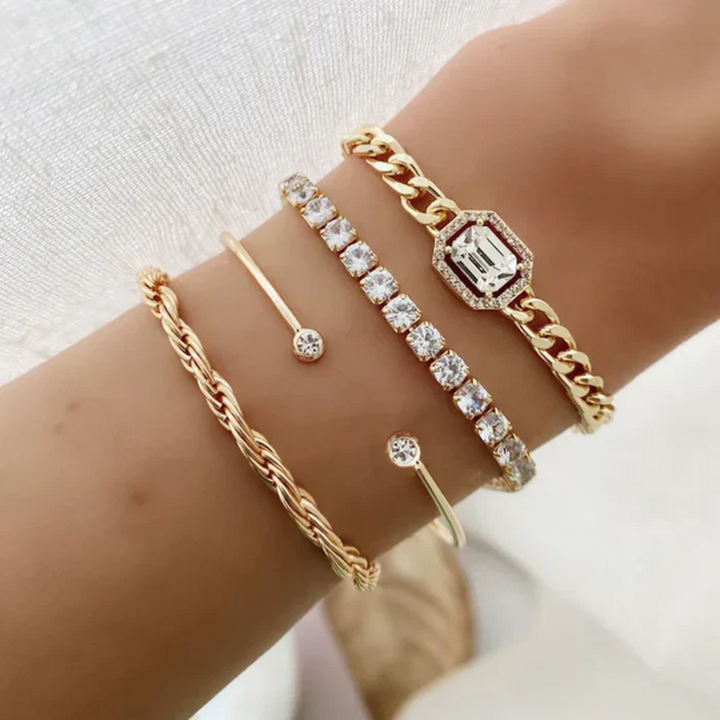 Conjunto de Pulseiras Domitia Calvina | Dourado