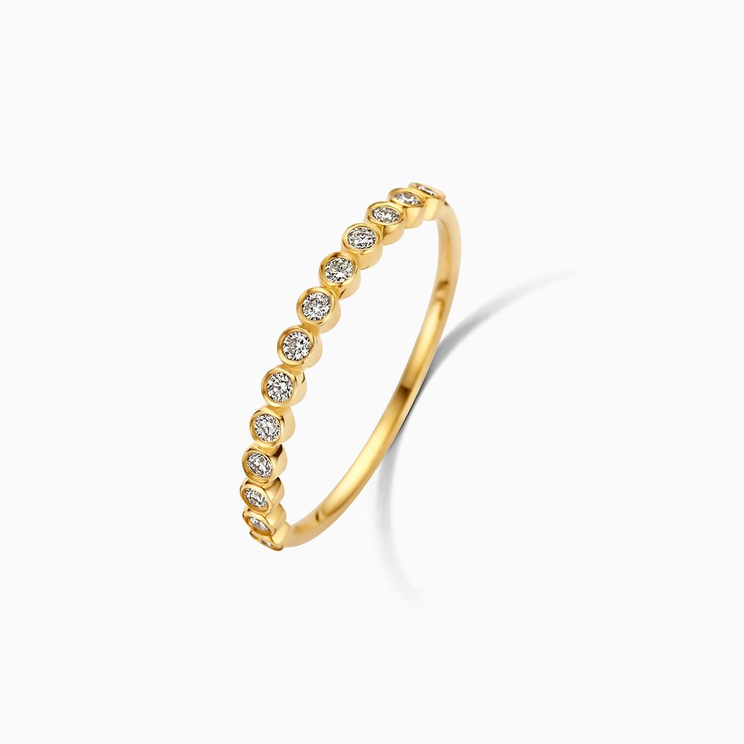 Anel Bolha de Diamante
