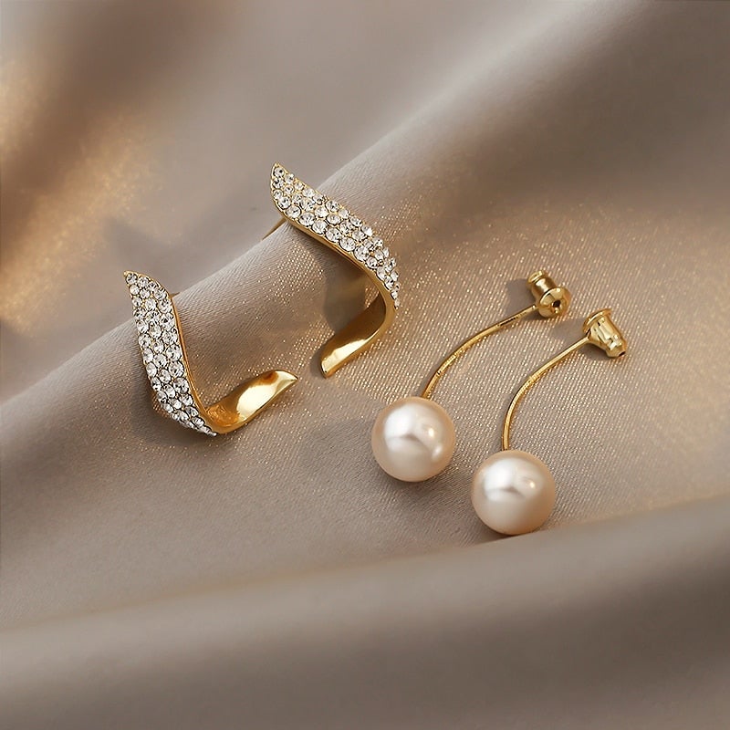 Brincos de Ouro com Pérolas