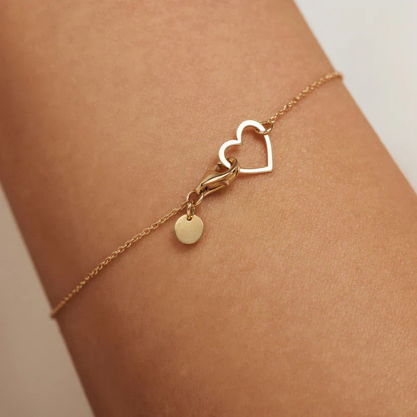 Pulseira Lilou Coração | Dourado