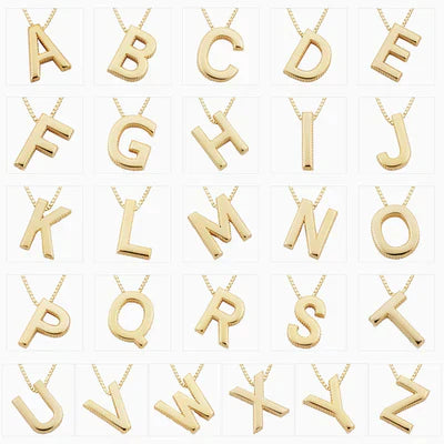 Colar inicial de carta de amor