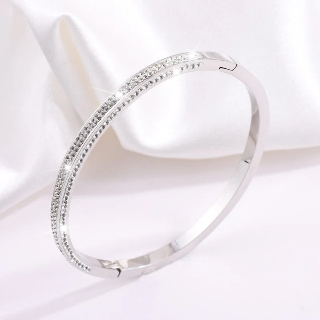 Pulseira Rosé Avelina Rosanelli com Cristais