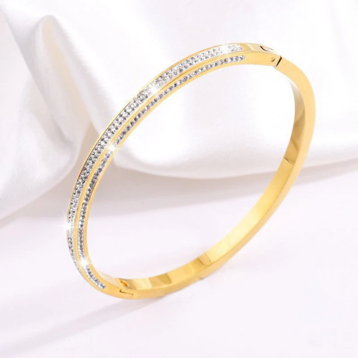 Pulseira Rosé Avelina Rosanelli com Cristais