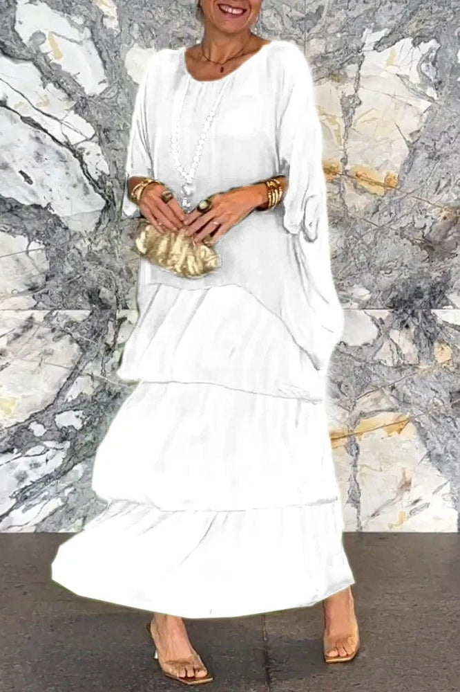 Vestido Camadas Nora - Branco