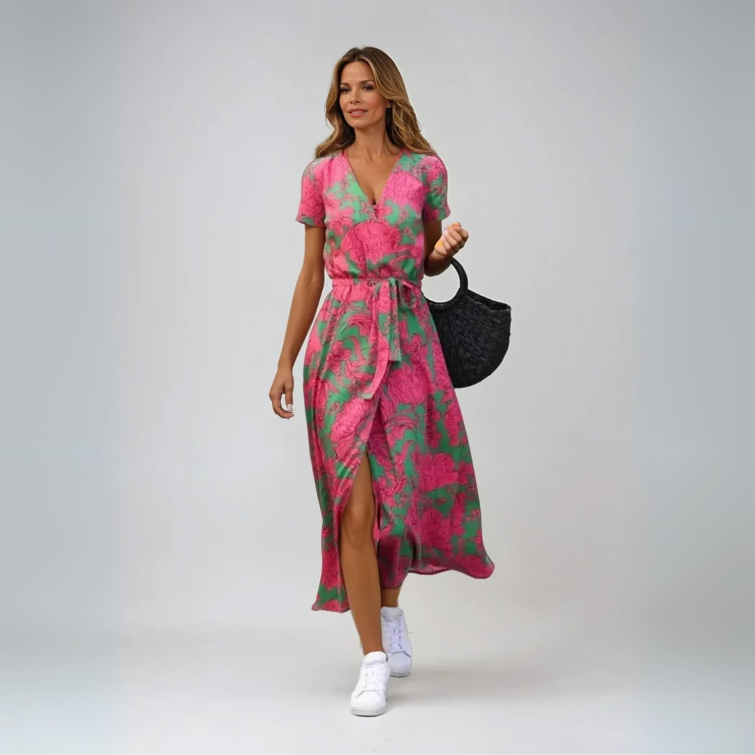 Suzanne - Vestido Elegante com Decote em V