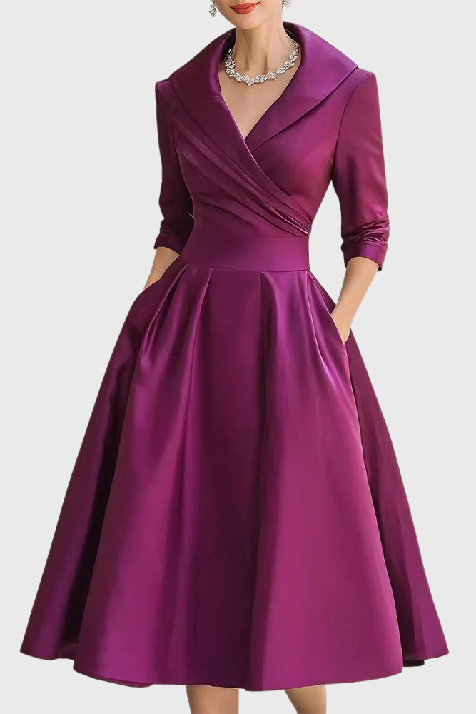 Rosa - Vestido midi elegante