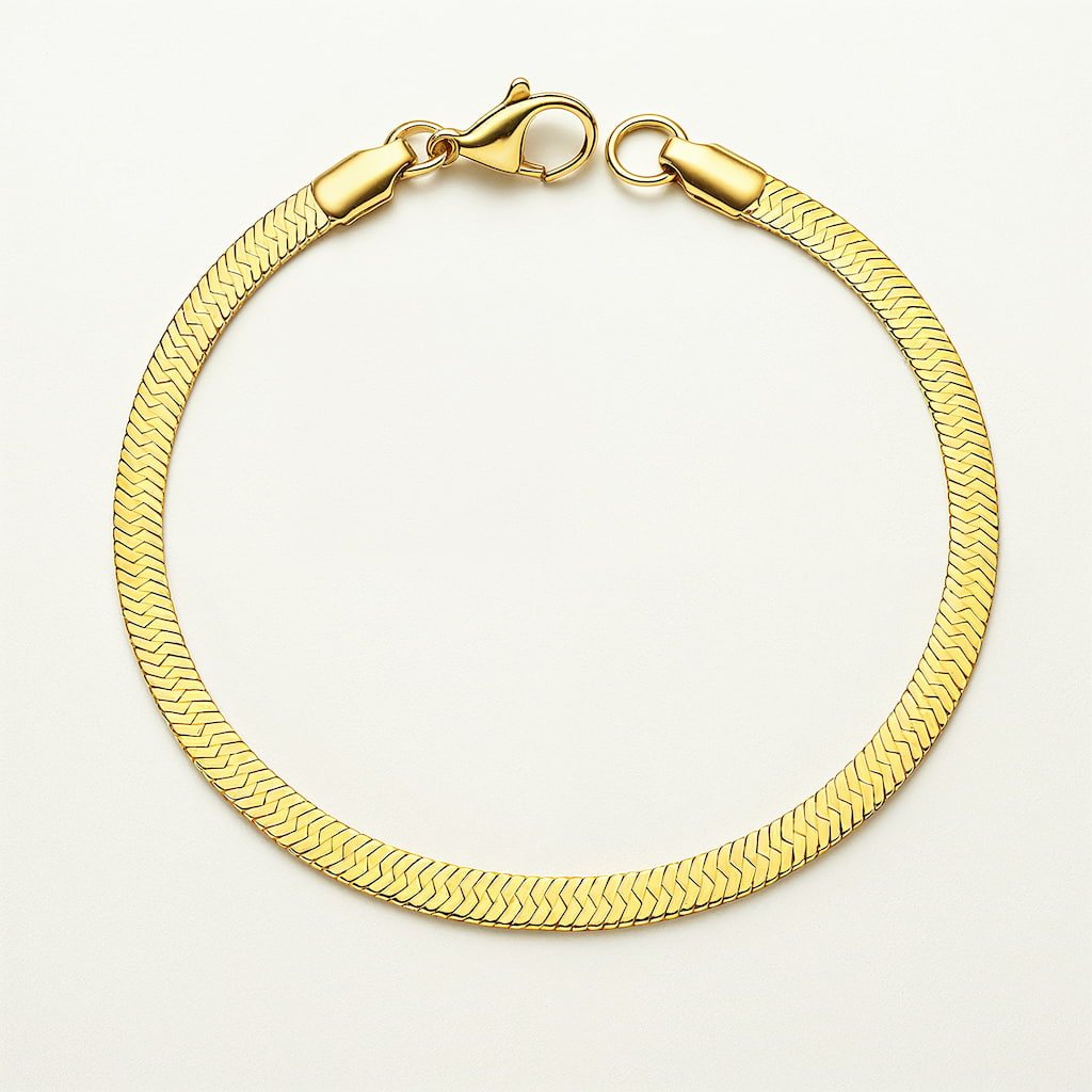 "BRACELETE EM PONTO DE PEIXE" SANTORINI