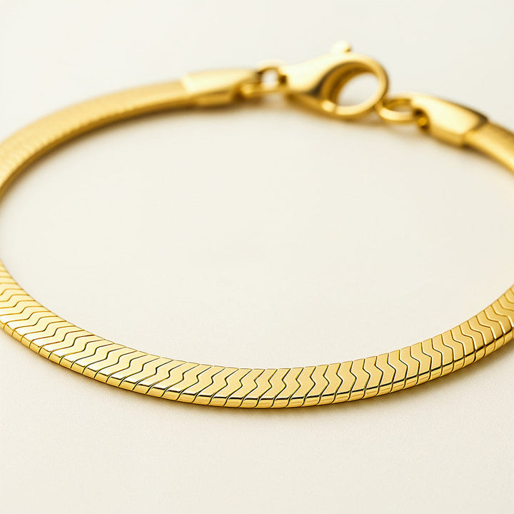 "BRACELETE EM PONTO DE PEIXE" SANTORINI