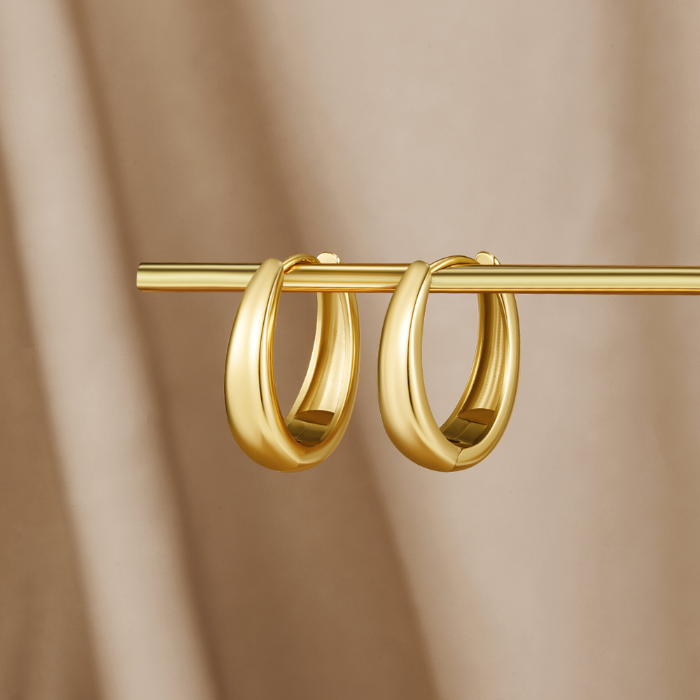 Brincos de Argola Valentina em Ouro