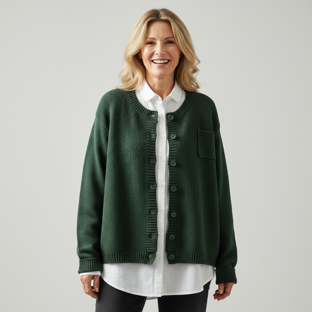 Berlinda™ Cardigan Aconchegante de Tricô