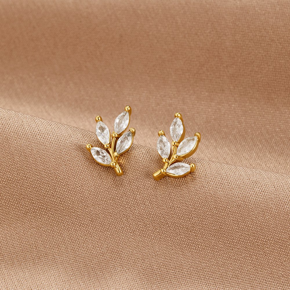 Brincos de Estudo em Cristal Elegante