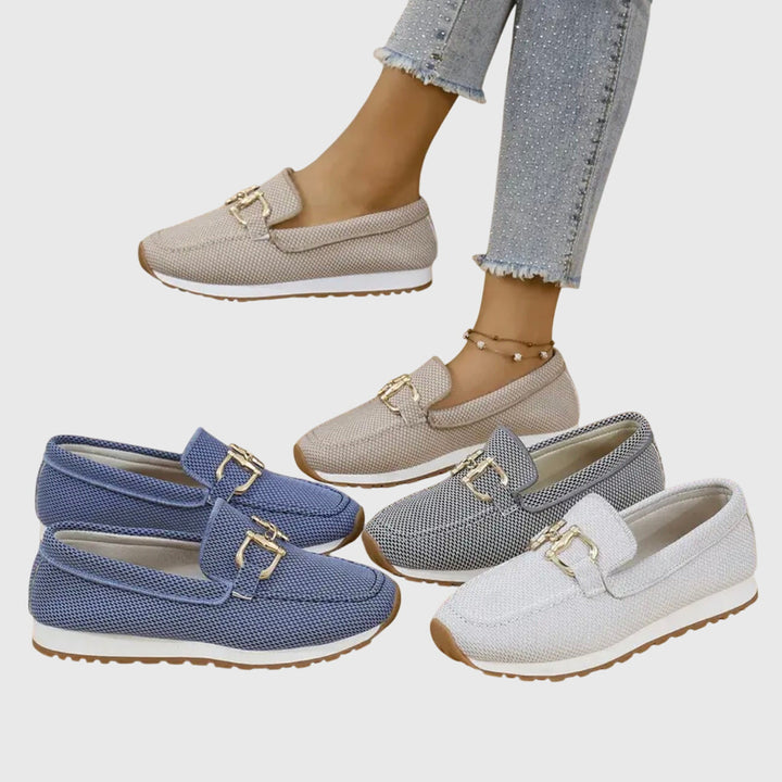 Mocassim de Couro Real com Detalhe de Ferradura
