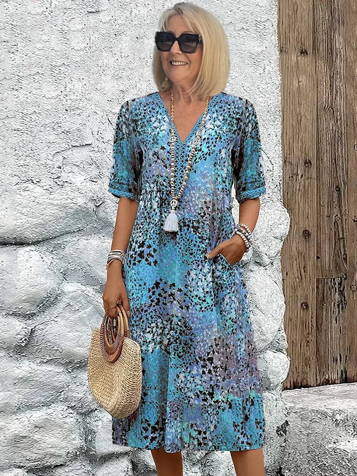 Fatima - Vestido com Design Floral
