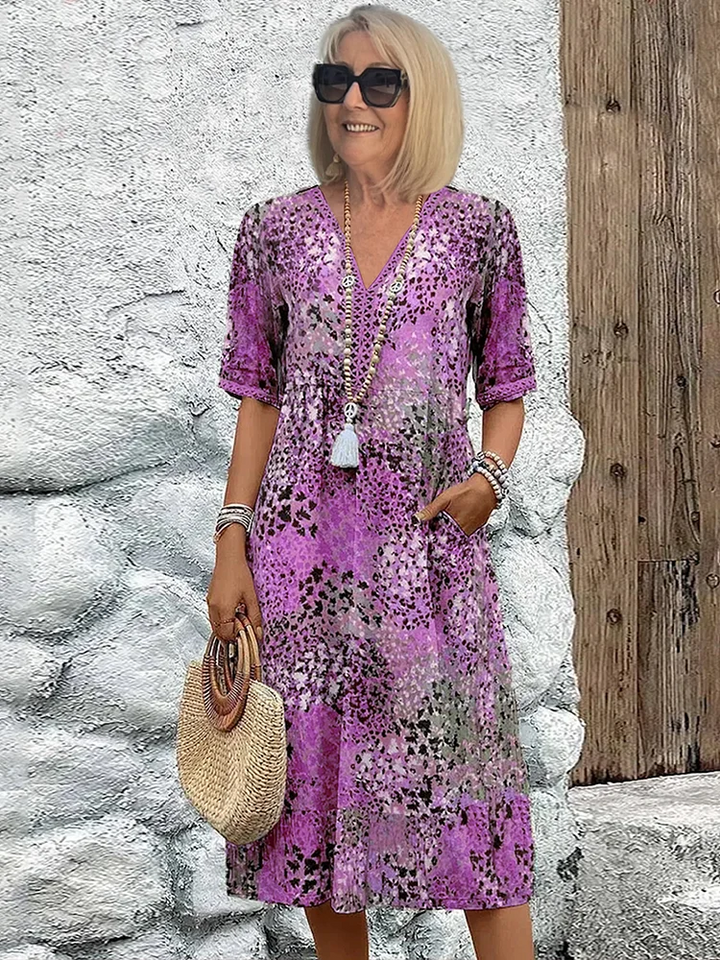 Fatima - Vestido com Design Floral