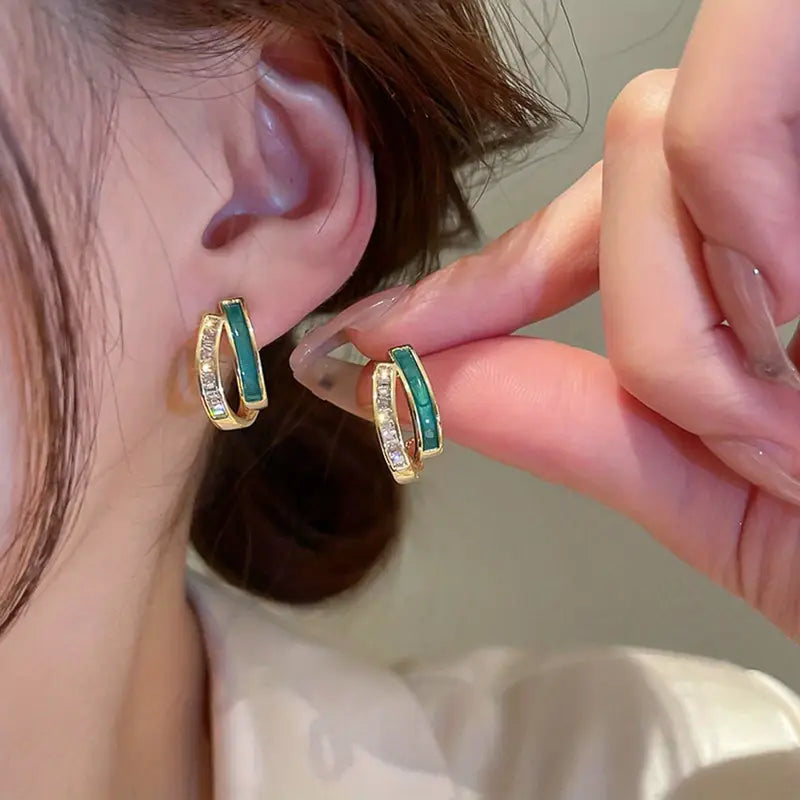 Brincos Chloé Folhagem | Ouro 14k