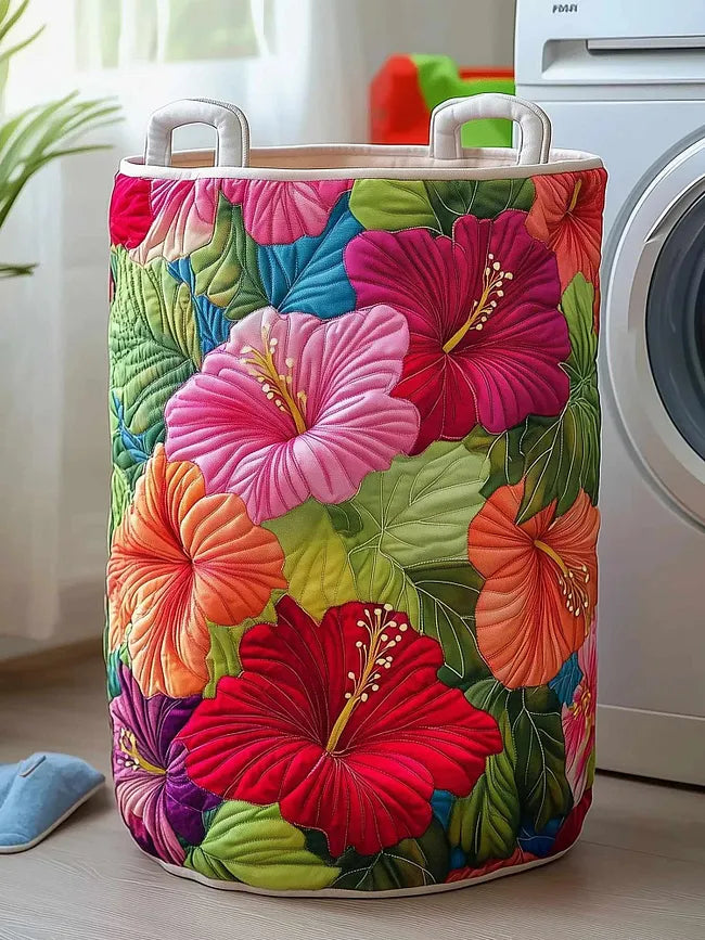 Cesta de Roupa Hibiscus Glow
