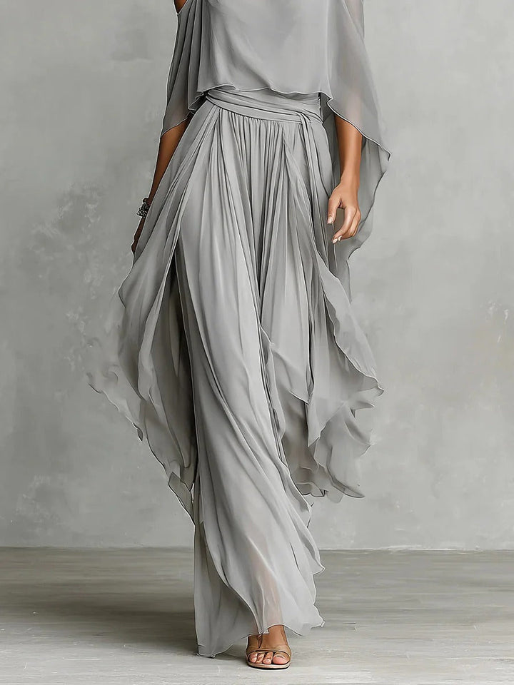 Isabela | Conjunto Fluido Cinza