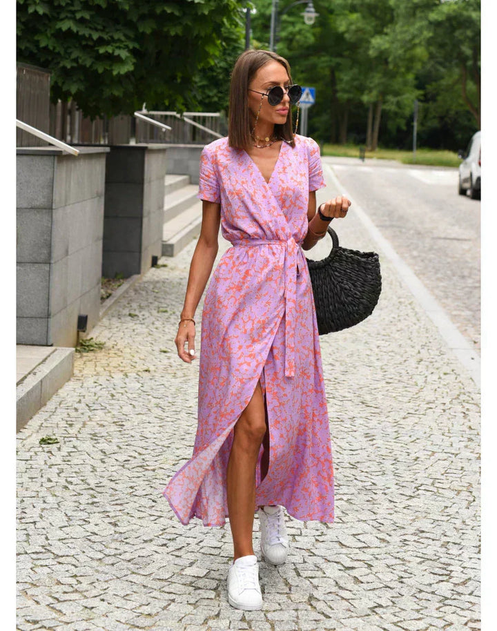 Suzanne - Vestido Elegante com Decote em V