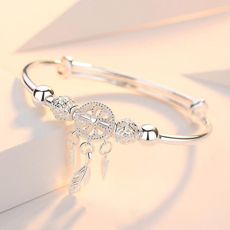 Pulseira de Sonho Ajustável Prata