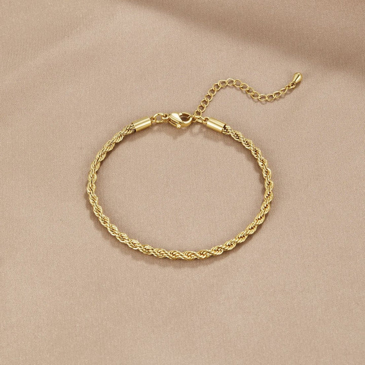 Pulseira Trançada em Ouro 18K