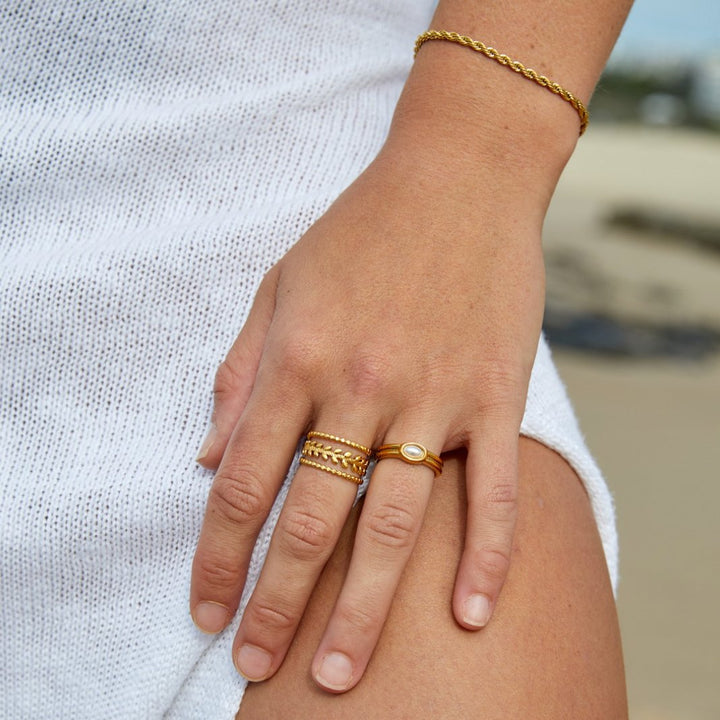 Pulseira Trançada em Ouro 18K