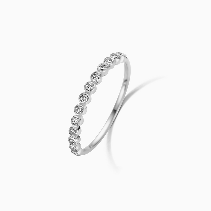 Anel Bolha de Diamante